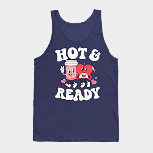 Funny Coffee Lover Valentine's Day Girlfriends Busy Moms Tank Top